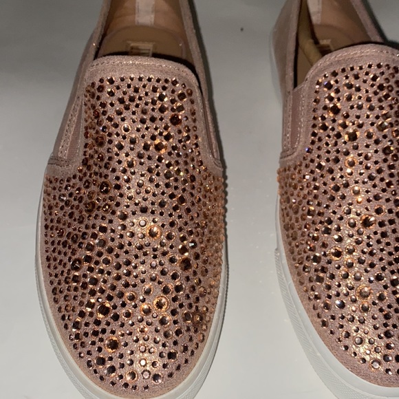 HP🌼Sneaker Shoes INC International Concepts Sammee 2RSE Rose Sparkle Beaded 8 M - Picture 3 of 9